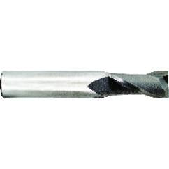 11/32 Dia. x 2-1/2 Overall Length 2-Flute Square End Solid Carbide SE End Mill-Round Shank-Center Cut-TiN - USA Tool & Supply