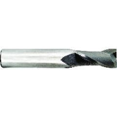 11/32 Dia. x 2-1/2 Overall Length 2-Flute Square End Solid Carbide SE End Mill-Round Shank-Center Cut-TiN - USA Tool & Supply