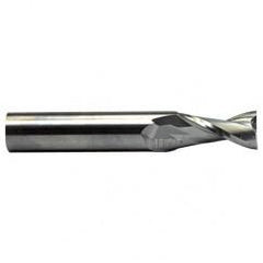 2mm Dia. x 45mm Overall Length 2-Flute Square End Solid Carbide SE End Mill-Round Shank-Center Cut-WXL - USA Tool & Supply