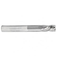 1/2 Dia. x 6 Overall Length 4-Flute Square End Solid Carbide SE End Mill-Round Shank-Center Cut-Uncoated - USA Tool & Supply