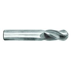 13/32" Dia. - 2-3/4" OAL - Ball Nose-TiCN Coated-SE EM - 4 FL - USA Tool & Supply