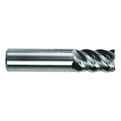 7/16" Dia. - 3" OAL - AlTiN - CBD - 60° Helix HP End Mill - 3 FL - USA Tool & Supply