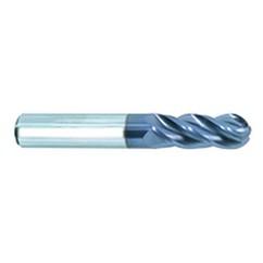 1/4" Dia. - 2-1/2"OAL - AlTiN CBD-Vari Helix-BE HP End Mill-4 FL - USA Tool & Supply