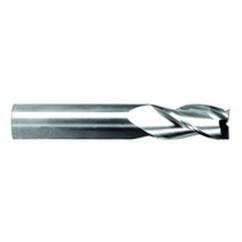 1/2" Dia. - 1-1/2" LOC - 4" OAL - .005 Radius 3 FL Carbide S/E HP End Mill-TiCN - USA Tool & Supply