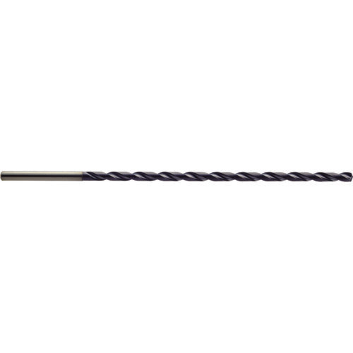 3.1 mm Dia. × 4 mm Shank × 81 mm Flute Length × 132 mm OAL, 20xD, 140°, TiAlN, 2 Flute, Coolant Thru, Solid Carbide Drill - Exact Industrial Supply