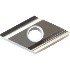 DNGG 431 A3 KW10, 1/64″ Corner Radius, 3/16″ Thick, 1/2″ Inscribed Circle, WC/Co, Diamond, Turning Indexable Insert - Exact Industrial Supply