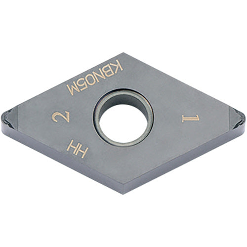 DNGM 432 HH KBN05M, 1/32″ Corner Radius, 3/16″ Thick, 1/2″ Inscribed Circle, MEGACOAT, 55 Degree Diamond, Turning Indexable Insert