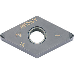 DNGM 433 HL KBN05M, 3/64″ Corner Radius, 3/16″ Thick, 1/2″ Inscribed Circle, MEGACOAT, 55 Degree Diamond, Turning Indexable Insert