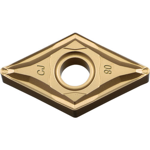 DNMG 433 CJ CA515, 3/64″ Corner Radius, 3/16″ Thick, 1/2″ Inscribed Circle, TiCl2O3/TiN, 55 Degree Diamond, Turning Indexable Insert