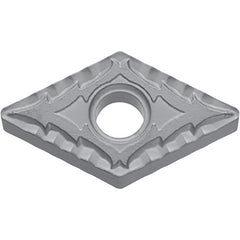 DNMG 432 CQ PV7025, 1/32″ Corner Radius, 3/16″ Thick, 1/2″ Inscribed Circle, TiCN (MEGACOAT), Diamond, Turning Indexable Insert - Exact Industrial Supply
