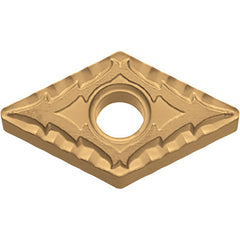 DNMG 432 CQ CA025P, 1/32″ Corner Radius, 3/16″ Thick, 1/2″ Inscribed Circle, TiCl2O3/TiN, 55 Degree Diamond, Turning Indexable Insert