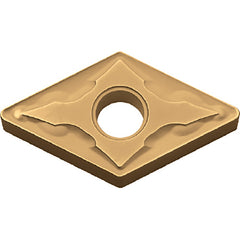 DNMG 332 GS TN60, 1/32″ Corner Radius, 3/16″ Thick, 3/8″ Inscribed Circle, TiCN/NbC, Diamond, Turning Indexable Insert - Exact Industrial Supply