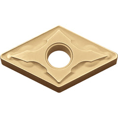 DNMG 332 GS CA025P, 1/32″ Corner Radius, 3/16″ Thick, 3/8″ Inscribed Circle, TiCl2O3/TiN, 55 Degree Diamond, Turning Indexable Insert