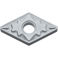 DNMG 431 HQ TN60, 1/64″ Corner Radius, 3/16″ Thick, 1/2″ Inscribed Circle, TiCN/NbC, Diamond, Turning Indexable Insert - Exact Industrial Supply