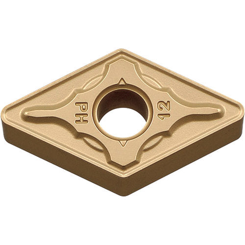 DNMG 432 PH CA025P, 1/32″ Corner Radius, 3/16″ Thick, 1/2″ Inscribed Circle, TiCl2O3/TiN, 55 Degree Diamond, Turning Indexable Insert