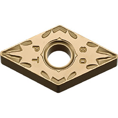 DNMG 432 PT CA5525, 1/32″ Corner Radius, 3/16″ Thick, 1/2″ Inscribed Circle, TiCnulll2O3/TiN, Diamond, Turning Indexable Insert - Exact Industrial Supply