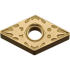 DNMG 442 PT CA025P, 1/32″ Corner Radius, 1/4″ Thick, 1/2″ Inscribed Circle, TiCl2O3/TiN, 55 Degree Diamond, Turning Indexable Insert