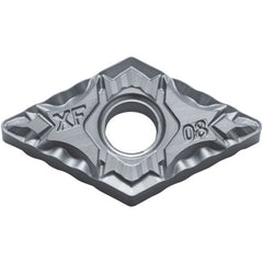 DNMG 431 XF PV7025, 1/64″ Corner Radius, 3/16″ Thick, 1/2″ Inscribed Circle, TiCN (MEGACOAT), Diamond, Turning Indexable Insert - Exact Industrial Supply