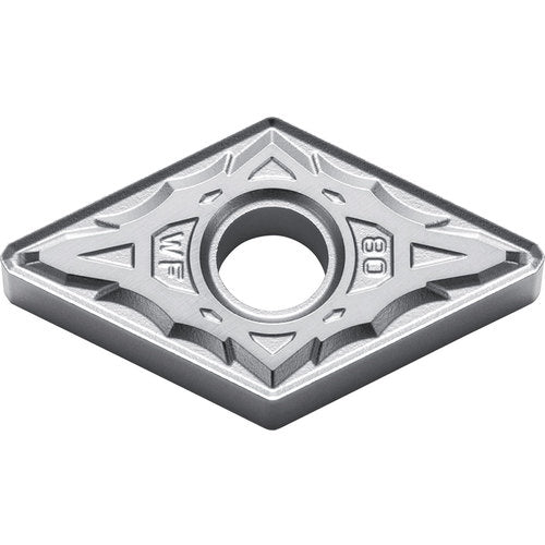 DNMX 442 WF TN610, 1/32″ Corner Radius, 1/4″ Thick, 1/2″ Inscribed Circle, TiCN, 55 Degree Diamond, Turning Indexable Insert