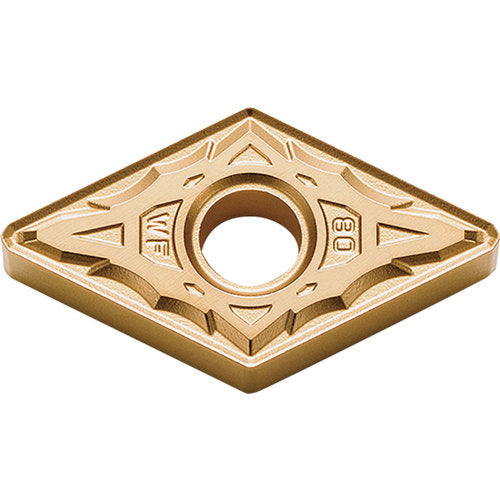 DNMX 433 WF CA025P, 3/64″ Corner Radius, 3/16″ Thick, 1/2″ Inscribed Circle, TiCl2O3/TiN, 55 Degree Diamond, Turning Indexable Insert