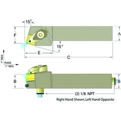 ADSRNR12-4B 3/4 x 3/4" RH Toolholder - USA Tool & Supply