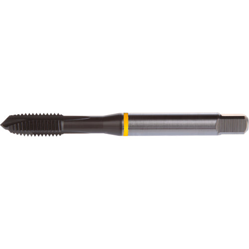 ‎1/4-20 3 Flute H5 HSS-E PM DIN ANSI Machine Tap - Yellow Shark for Low Alloy Steels - Plug Style E-code # E8091/4 - USA Tool & Supply