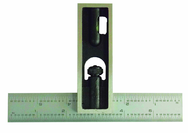 #DS6EM - 6" - Inch/Metric Graduation - Double Square - USA Tool & Supply