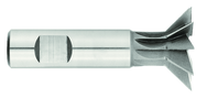 3/4 x 3/16 x 3/8 Shank - HSS - 45 Degree - Single Angle Shank Type Dovetail Cutter -8F- TiN Coated - USA Tool & Supply