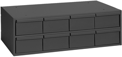 11-5/8" Deep - Steel - 8 Drawer Cabinet - for small part storage - Gray - USA Tool & Supply