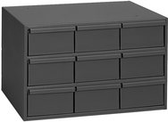 10-7/8 x 11-5/8 x 17-1/4'' (9 Compartments) - Steel Modular Parts Cabinet - USA Tool & Supply