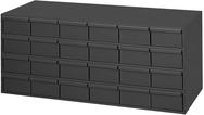 14-3/8 x 11-5/8 x 33-3/4'' (24 Compartments) - Steel Modular Parts Cabinet - USA Tool & Supply