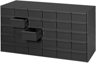 17-3/4 x 11-5/8 x 33-3/4'' (30 Compartments) - Steel Modular Parts Cabinet - USA Tool & Supply
