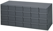 11-5/8" Deep - Steel - 24 Drawer Cabinet - for small part storage - Gray - USA Tool & Supply