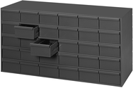 17-1/4" Deep - Steel - 30 Drawer Cabinet - for small part storage - Gray - USA Tool & Supply