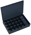 18 x 12 x 3'' - 21 Compartment Steel Boxes - USA Tool & Supply