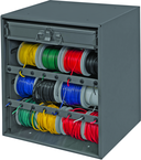 Wire and Terminal Storage Cabinet - w/Rods and Small Compartment Box - USA Tool & Supply