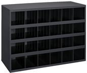 23-7/8 x 12 x 33-3/4'' (24 Compartments) - Steel Compartment Bin Cabinet - USA Tool & Supply