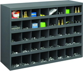 23-7/8 x 12 x 33-3/4'' (40 Compartments) - Steel Compartment Bin Cabinet - USA Tool & Supply