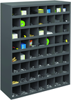 42 x 12 x 33-3/4'' (56 Compartments) - Steel Compartment Bin Cabinet - USA Tool & Supply
