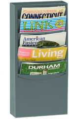 9-3/4 x 4-1/8 x 20-1/4'' - 5 Pocket Literature Rack - USA Tool & Supply