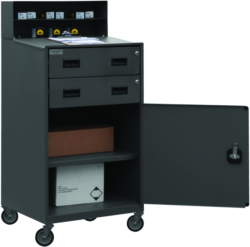 Mobile Shop Desk - 23"W x 20"D x 51"H - USA Tool & Supply