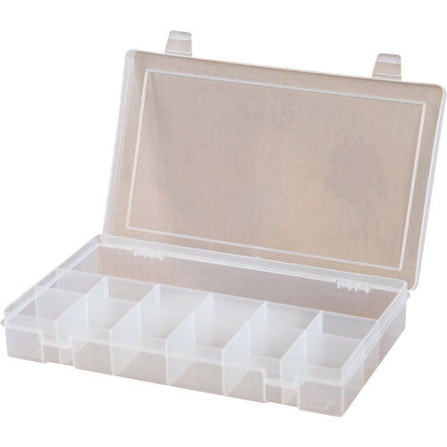 13 COMPARTMENT BOX CLEAR - USA Tool & Supply