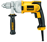 #DWD220 - 10.5 No Load Amps - 0 - 1200 RPM - 1/2" Keyed Chuck - Corded Reversing Drill - USA Tool & Supply