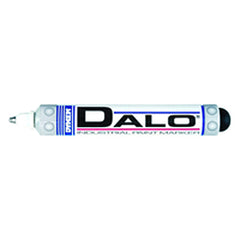 Dalo Medium Marker - Stainless Steel Ball Tip - White - USA Tool & Supply