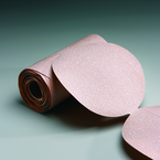 6'' x No Hole - 320 Grit - Aluminum Oxide - DriLube Premier Red Resin Paper Sanding Disc - USA Tool & Supply