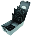 25 Pc. 1mm - 13mm by .5mm HSS Surface Treated Jobber Drill Set - USA Tool & Supply