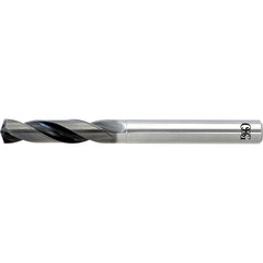 2.4 mm Dia. × 3 mm Shank × 15 mm Flute Length × 66 mm OAL, 3xD, WXL, 2 Flute, Coolant Thru, Solid Carbide Drill - Exact Industrial Supply