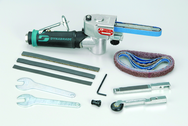 #15006 - 1/2 x 12'' Belt Size - Mini Dynafile Air Abrasive Belt Machine Kit - USA Tool & Supply