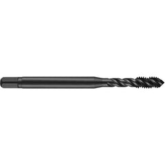 M5x0.80 HSS-E PM 3 Flute 6H 45 Degree Machine Tap Spiral Flute-Steam Oxide E-code # E003M5 - USA Tool & Supply