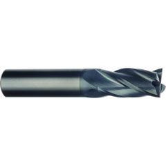 20mm Dia. x 104mm Overall Length 4-Flute Square End Solid Carbide SE End Mill-Round Shank-Center Cut-AlTiN - USA Tool & Supply